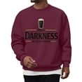 thumbnail image 2 of Youpwaven Hello Darkness My Old Friend St. Patrick's Day Sweatshirt, Men's Funny Beer Graphic Pullover, Humorous Festival Crewneck Sweater, Casual Long Sleeve Pub Style Top, 2 of 4