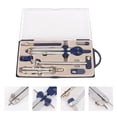 thumbnail image 4 of HERFIER Professional Compass Set Precision Drafting Drawing Compass for Students Office Worker 6.68x1.18x0.39in, 4 of 8