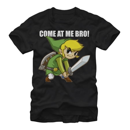 Men s Nintendo Legend of Zelda Link Bro Graphic Tee Black X Large