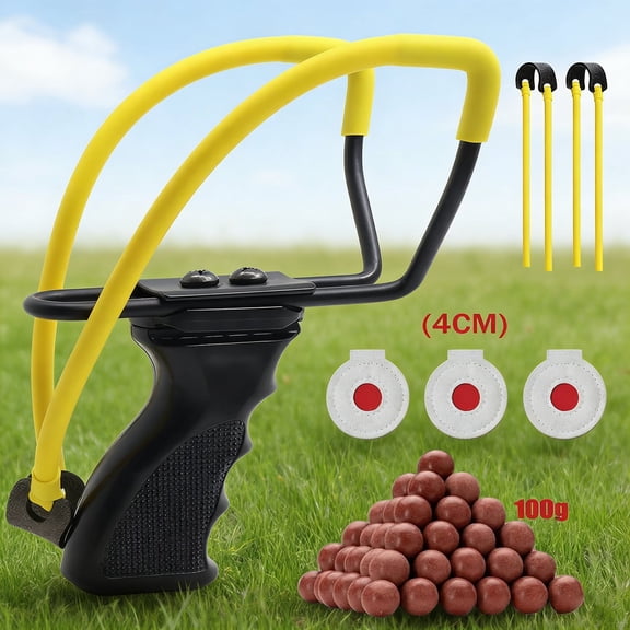 Runzkzy Hunting Slingshot Launcher for Outdoor Competitive Shooting Practice Catapult