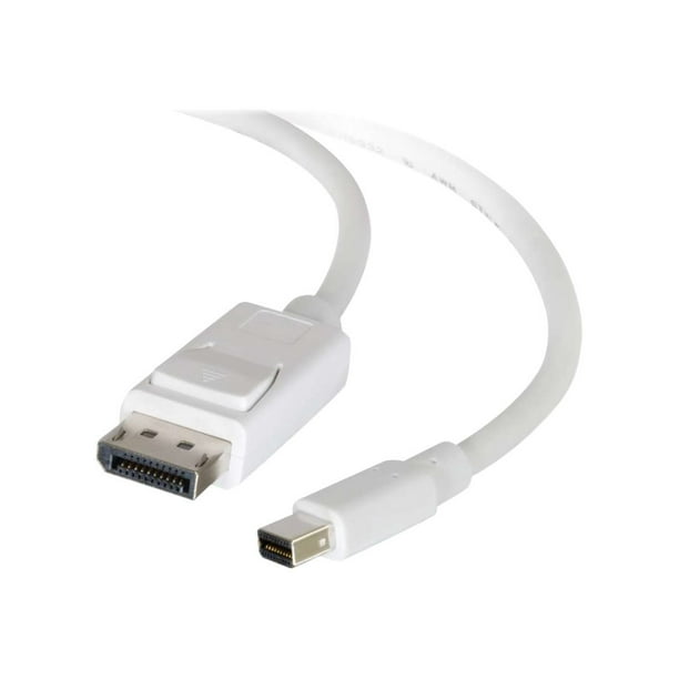 C2G DisplayPort 3ft 4K 3 ft Câble Mini vers DisplayPort - 4K 60Hz - Blanc - M/M - Câble DisplayPort - Mini DisplayPort (M) vers DisplayPort (M) - - Blanc