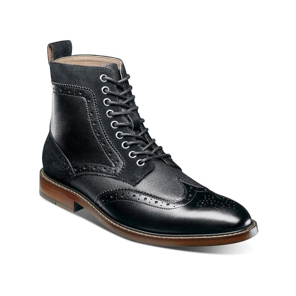 Stacy Adams Mens Finnegan Ankle Lace-Up Ankle Boots