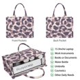 thumbnail image 2 of Large Capacity Tote Bag,Pink and Purple Of Leopard Print Handbag Fashion Luxury Tote Bag,15.7"x13"x 5.1" Inches,Laptop Compatible, 2 of 6