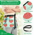 thumbnail image 4 of Yayeee Waist Apron with Pockets for Cooking Waterproof Half Server Aprons, Red Strawberry, 4 of 7