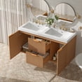 thumbnail image 3 of Wall-Mounted Modern Storage Vanity,Wood, 3 of 22