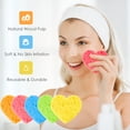 thumbnail image 4 of Esponjas faciales Nuenen, 60 unidades, con recipiente en forma de corazón, 4 of 7