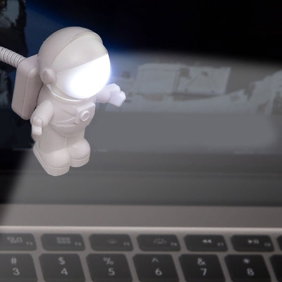 PTOOTP USB LED Light, White Plastic, Novelty Gift for Laptop and Computer