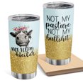 thumbnail image 1 of Taza de café Tumbler Oasisdream de acero inoxidable, 600 ml, con estampado, 1 of 6