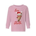 thumbnail image 1 of Awkward Styles Toddler Christmas Sweater Long Sleeve Toddler Christmas Shirt for Girls Boys Son Sloth Sweater, 1 of 4