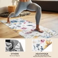 thumbnail image 4 of Pioneer Flower Floral Print Pattern Hot Yoga Mat Towel Non Slip for Hot Yoga - Quick-Drying Yoga Mat Cover with 4 Corner Pockets with Travel Bag - Hot Yoga Towel Non Slip 70"x26", 4 of 6