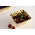 thumbnail image 6 of Pampa Bay CER-2733-G Small Square Snack Bowl in Golden Millennium, 5-inch Square, Porcelain, 6 of 7