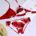 thumbnail image 4 of TIMIFIS Ensemble Bikini Setxy pour Femmes Été Deux Pièces Triangles Maillot de Bain Décontracté Plage, 4 of 4