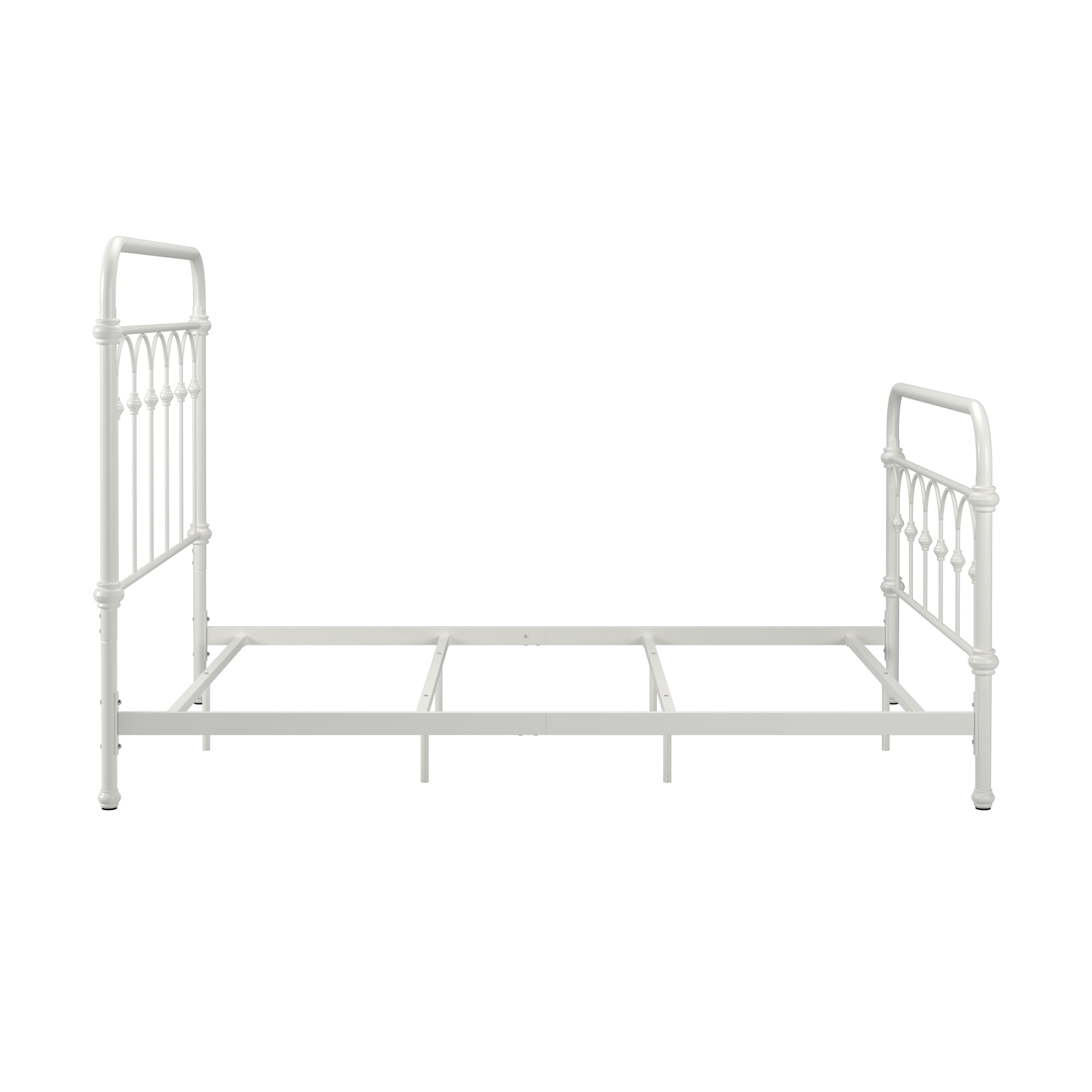 Chelsea Lane Abingdon Classic Metal Full Bed, White