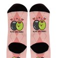 thumbnail image 3 of ThisWear Funny Quote Gift Olive You More Punny Valentine Socks Cute Food Gifts 1-Pair Novelty Crew Socks, 3 of 5