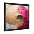 thumbnail image 4 of Designart "Delicate Pink Pottery Spirals I" Abstract Spirals Picture Framed Canvas Wall Art, 4 of 5