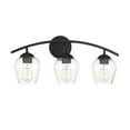 thumbnail image 3 of Trade Winds Hannah 3-Light Bathroom Vanity Light in Matte Black, 3 of 5