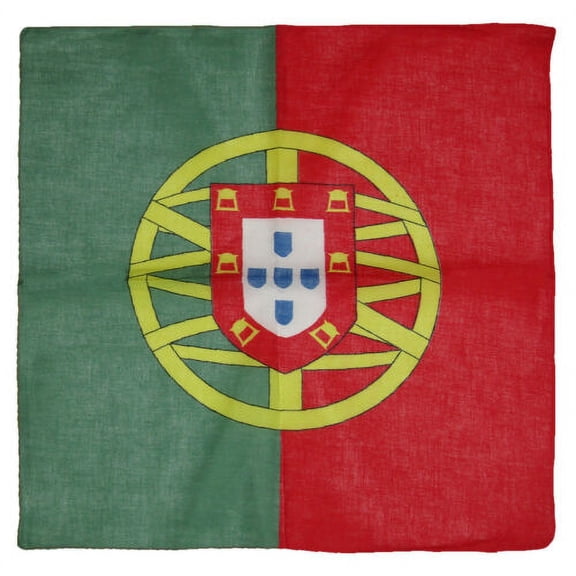 22"x22" Portugal Country 100% Cotton Bandana