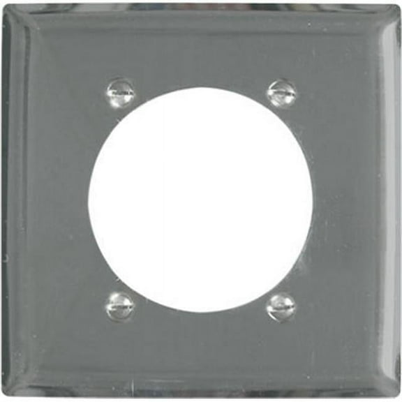 S3863C Chrome Metal Wall Plate, 2 Gang