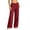 Red, variant on Amkhujs Sweatpants Women Basic Side Pockets Straight Leg Casual Pants Elastic Waist Going Out Pants for Vacation Wear