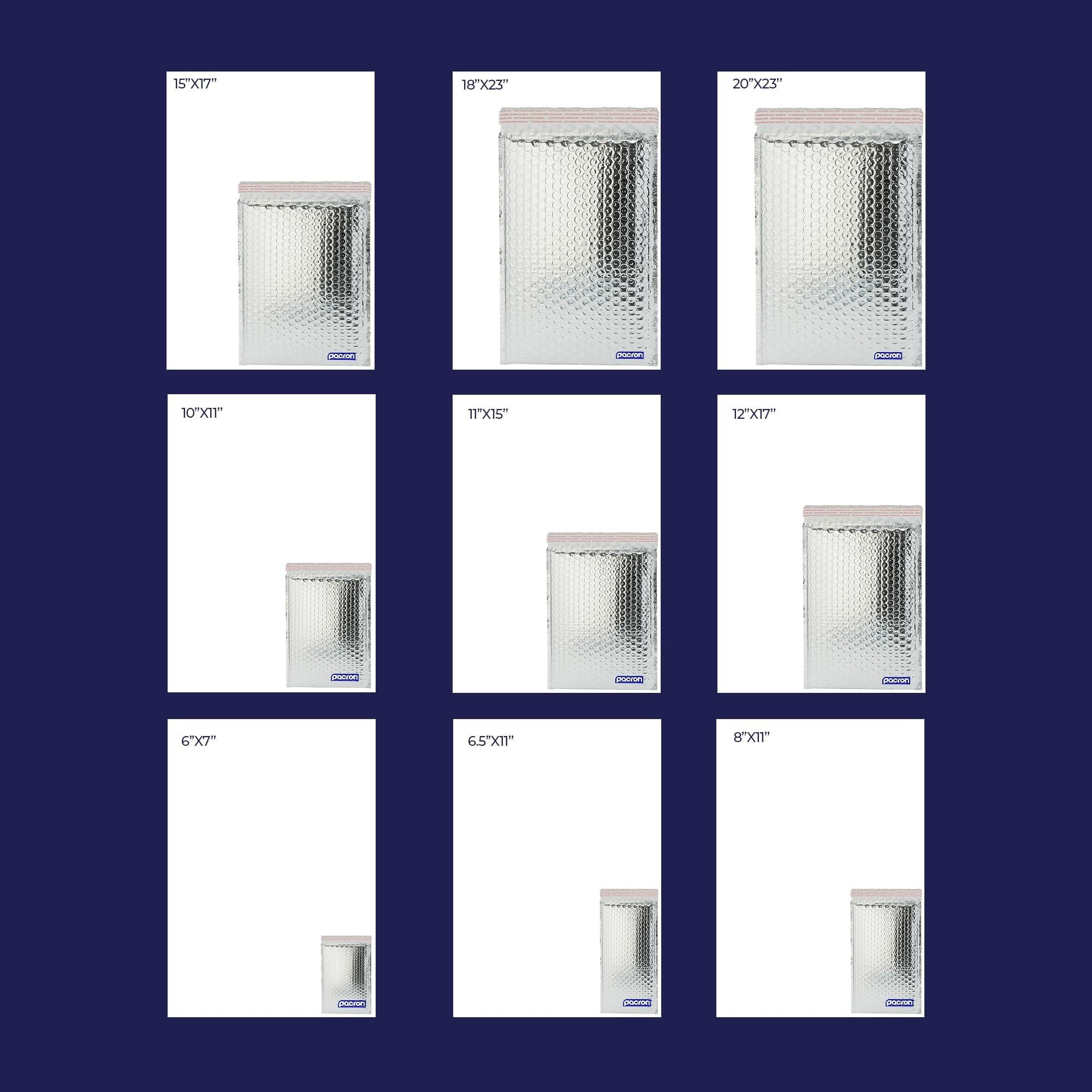 Pacron Poly Bubble Mailers 11x15 inch 100-Pack - Waterproof Self-Sealing Thermal Padded Envelope for Shipping - Durable Shipping Envelopes for Food, Cosmetics & Temperature-Sensitive Items&nbsp;