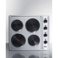 thumbnail image 1 of Summit Appliance CSD4B24 230V 24 in. Wide 4-Burner Solid Disk Cooktop, Stainless Steel, 1 of 2