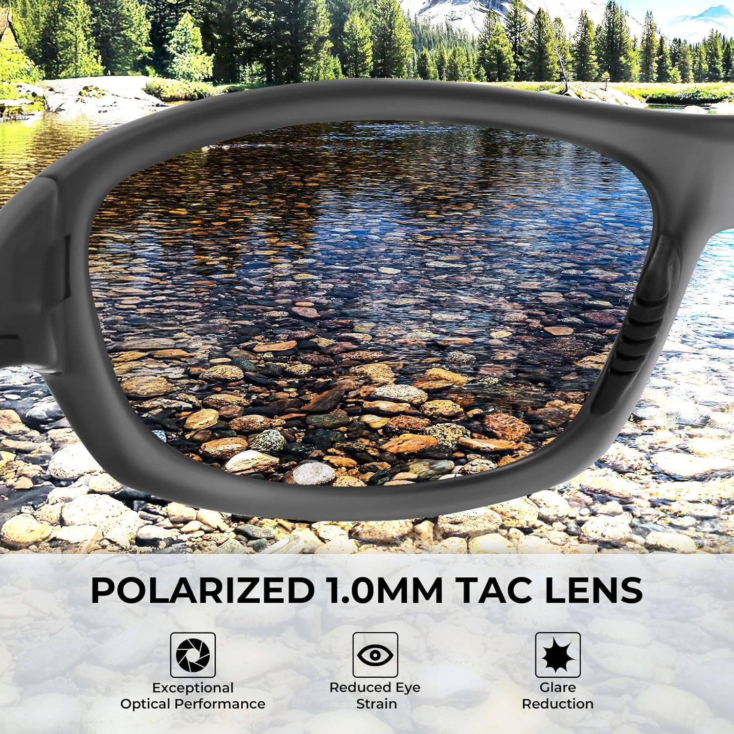 KastKing Hiwassee Polarized Sport Sunglasses, UV Wrap Design