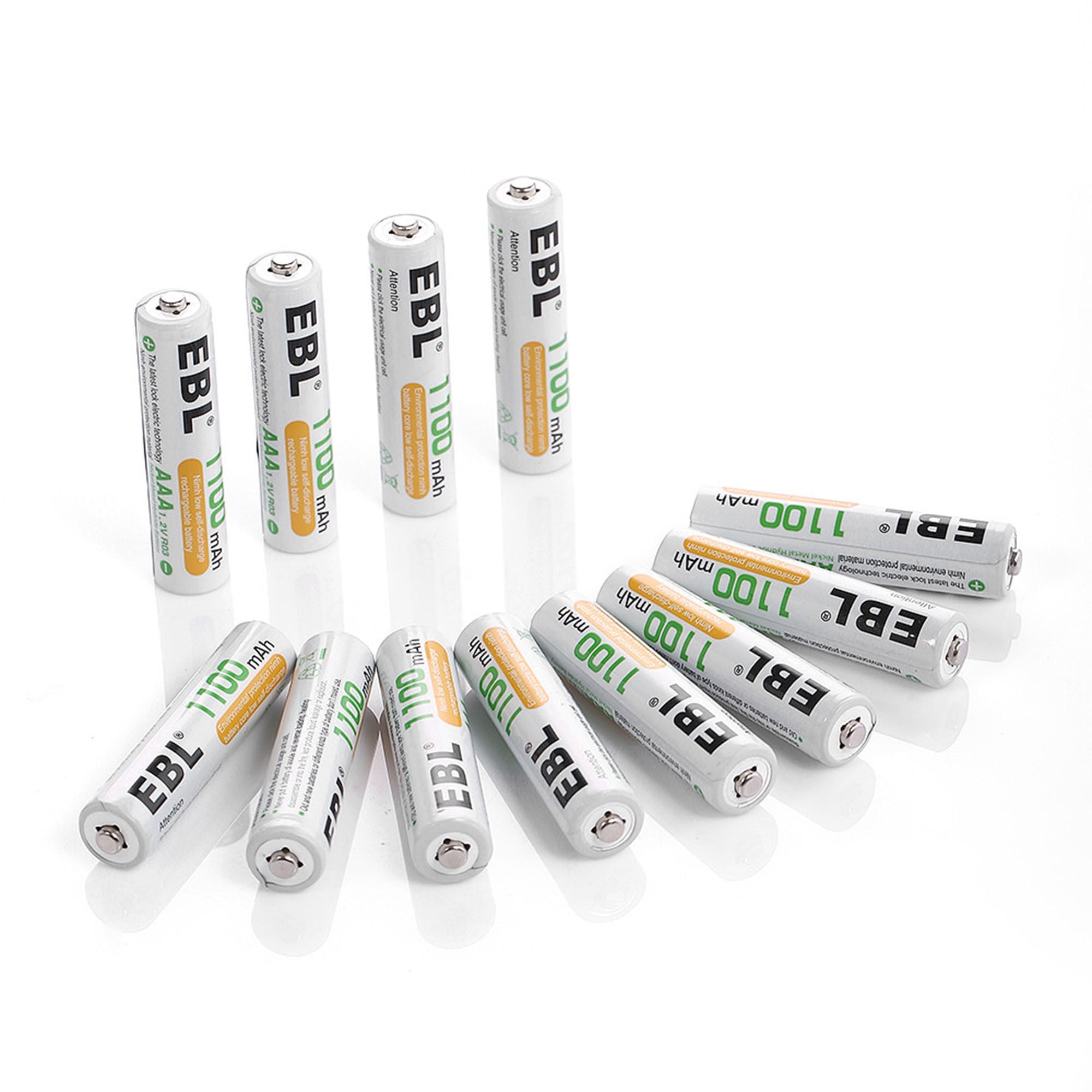 EBL Cargador de batería AA AAA con pilas AAA recargables – 8 paquetes de  1.2 V 1100 mAh batería AAA NIMH y kit de cargador de batería independiente