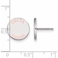 thumbnail image 2 of Sterling Silver Rh-Plated Logoart Delta Gamma Enameled Post Earrings (12 X 12) Made In United States ss020dg, 2 of 5