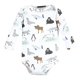 thumbnail image 4 of Hudson Baby Body unisex de algodón de manga larga con diseño de animales árticos de 3 a 6 meses, 4 of 5