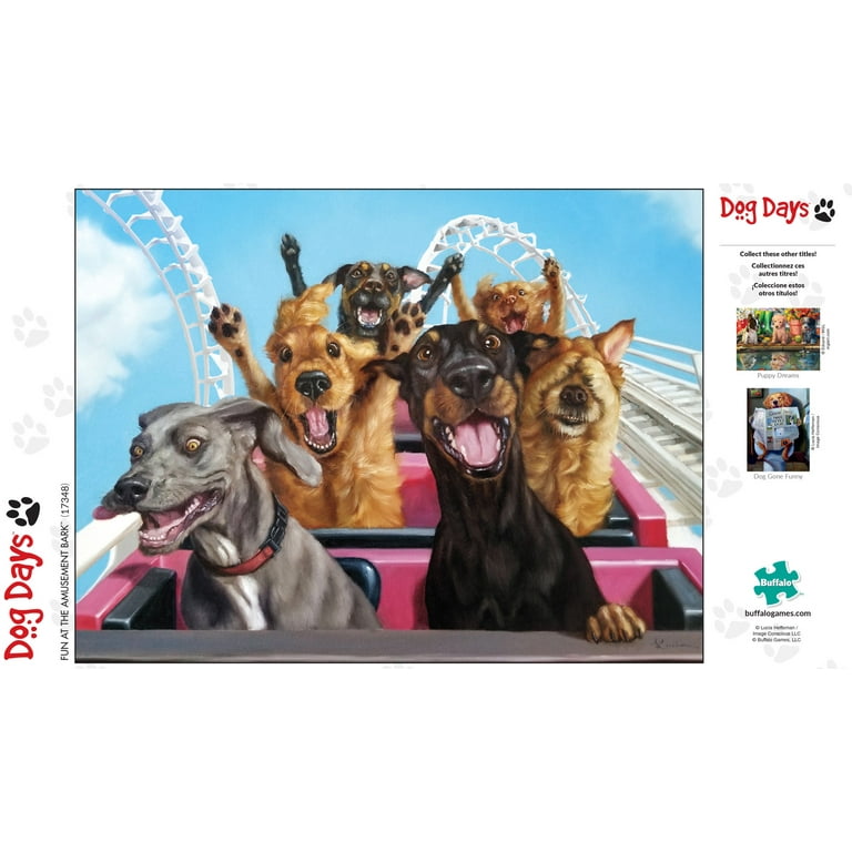 Buffalo Games Dog Days Dogs Catching Treats! 750 Piece Jigsaw Puzzle