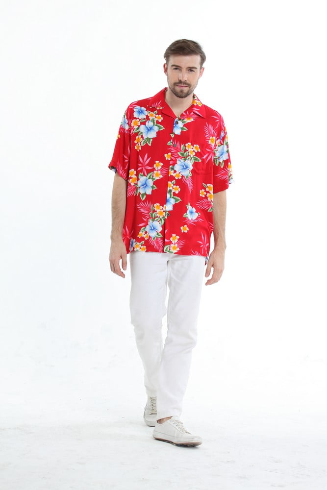 Red Shirt Louisville Short-Sleeve Hawaiian Shirt For Fan Men Full Size  S-5XL