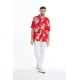 Men's Hawaiian Shirt Aloha Shirt S Hibiscus Red - image 5 of 6
