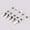 Silver, variant on AirSMall 50 Set Transparent PVC Plastic Badge Holder with Metal Clips for Hanging ID Cards Name Tag