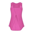 thumbnail image 5 of Htigea Lightweight Racerback Tank Tops for Women High Neck Workout Athletic Running Sleeveless Shirts Hot Pink,L, 5 of 5