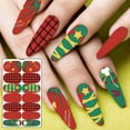 thumbnail image 4 of Xihbxyly Pegatinas Navideñas para Uñas, Diseño Festivo de Papá Noel, Patrones de Celosía Coloridos, Decoración de Uñas Diy, Uso de Esmalte de Uñas En Gel Acrílico, Actividad Divertida para Toda La Fa, 4 of 4