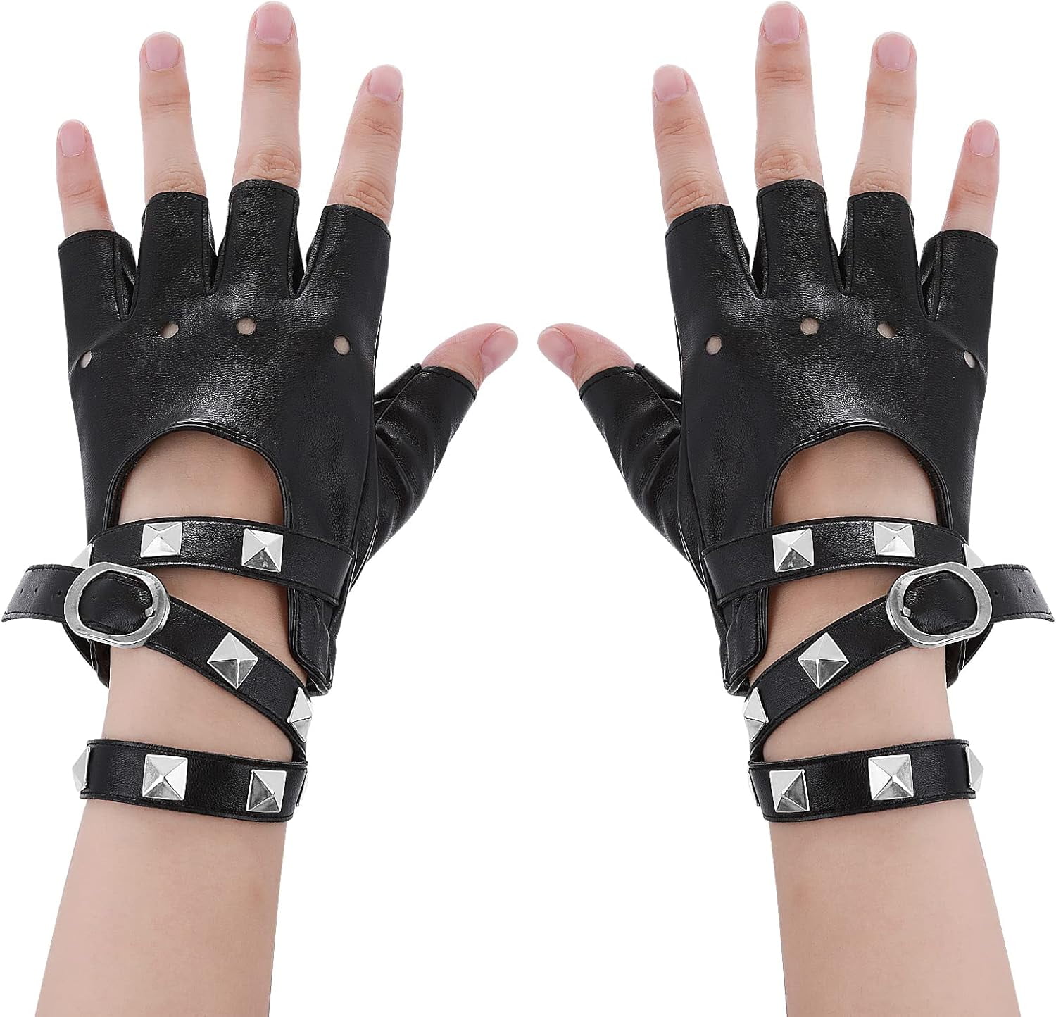 PIKADINGNIS Arm Warmers Fairy Grunge Fingerless Punk Goth Emo