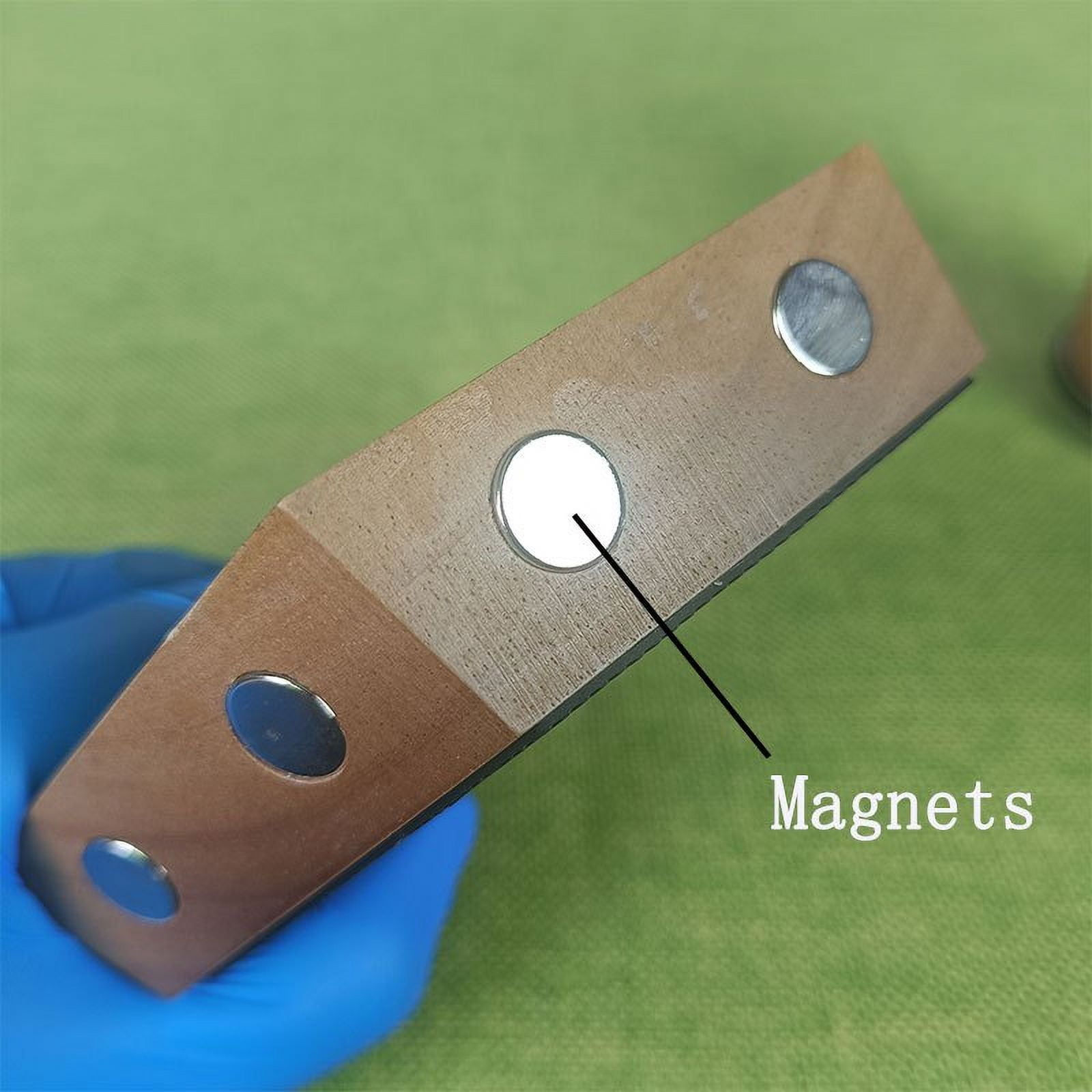 1 set of professional 6-angle diamond whetstones with wooden roller grip - magnetic kitchen knife sharpener with silicone base