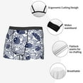 thumbnail image 3 of Kdxio Men's Boxer Briefs with Blue Fish1 Print - Comfortable and Breathable Underwear for Everyday Wear, 3 of 5