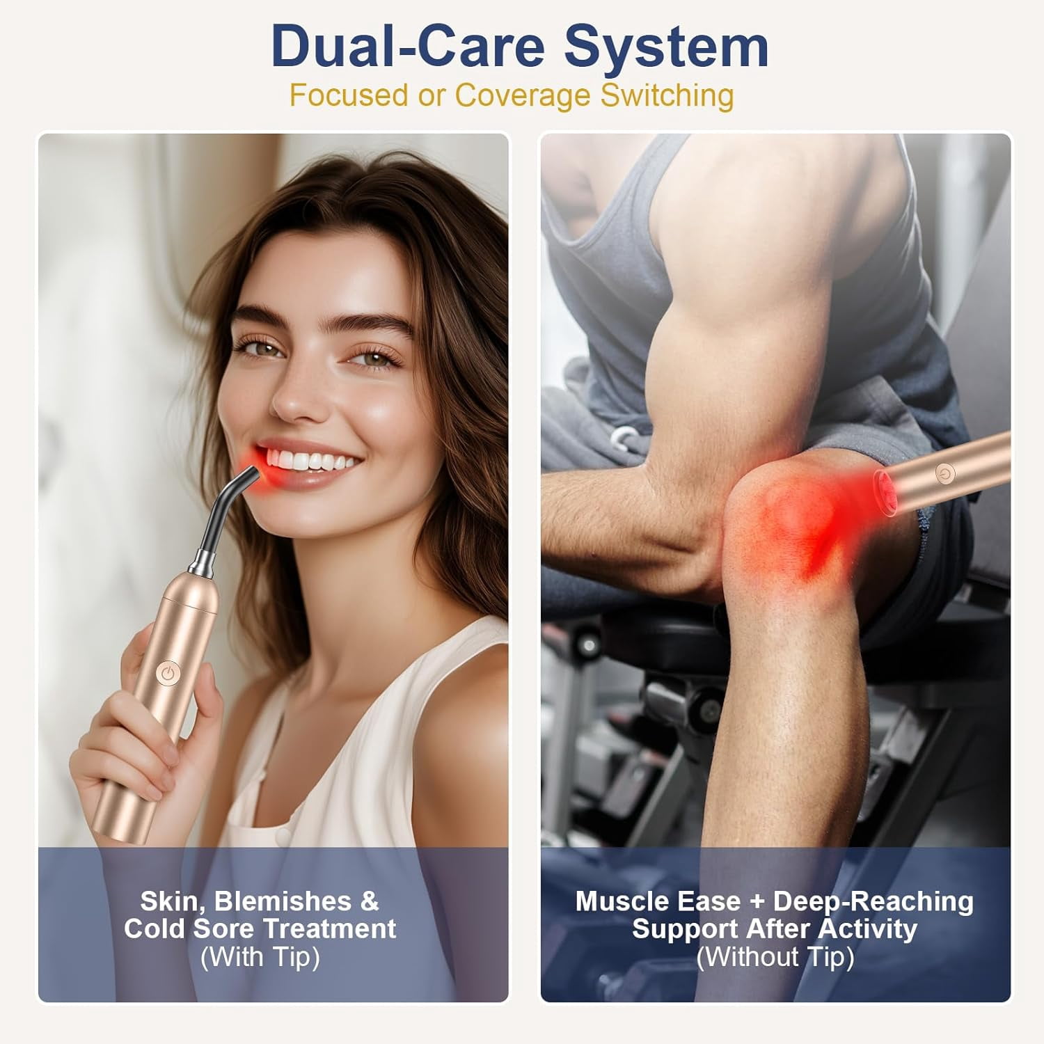 Red Light Wand Handheld for Soothing Muscles and Joints, High-Intensity Infrared Device for Recovery Support New