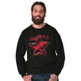 thumbnail image 3 of Ninjasaurus Rex Tyrannosaurus Turtle Men's Crewneck Sweatshirt Brisco Brands S, 3 of 5