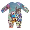 thumbnail image 2 of Adventure Time Jake The Dog Baby Long Sleeve Footless, Infant Playsuit Romper Jumpsuits for Boys Girls, 2 of 8