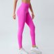 thumbnail image 2 of Gibobby Pantalon yoga mujer Moda mujer ahueca hacia fuera sin costuras cintura alta melocotón elevación de cadera Fitness lavado con agua pantalones(Rosa caliente,CH), 2 of 5