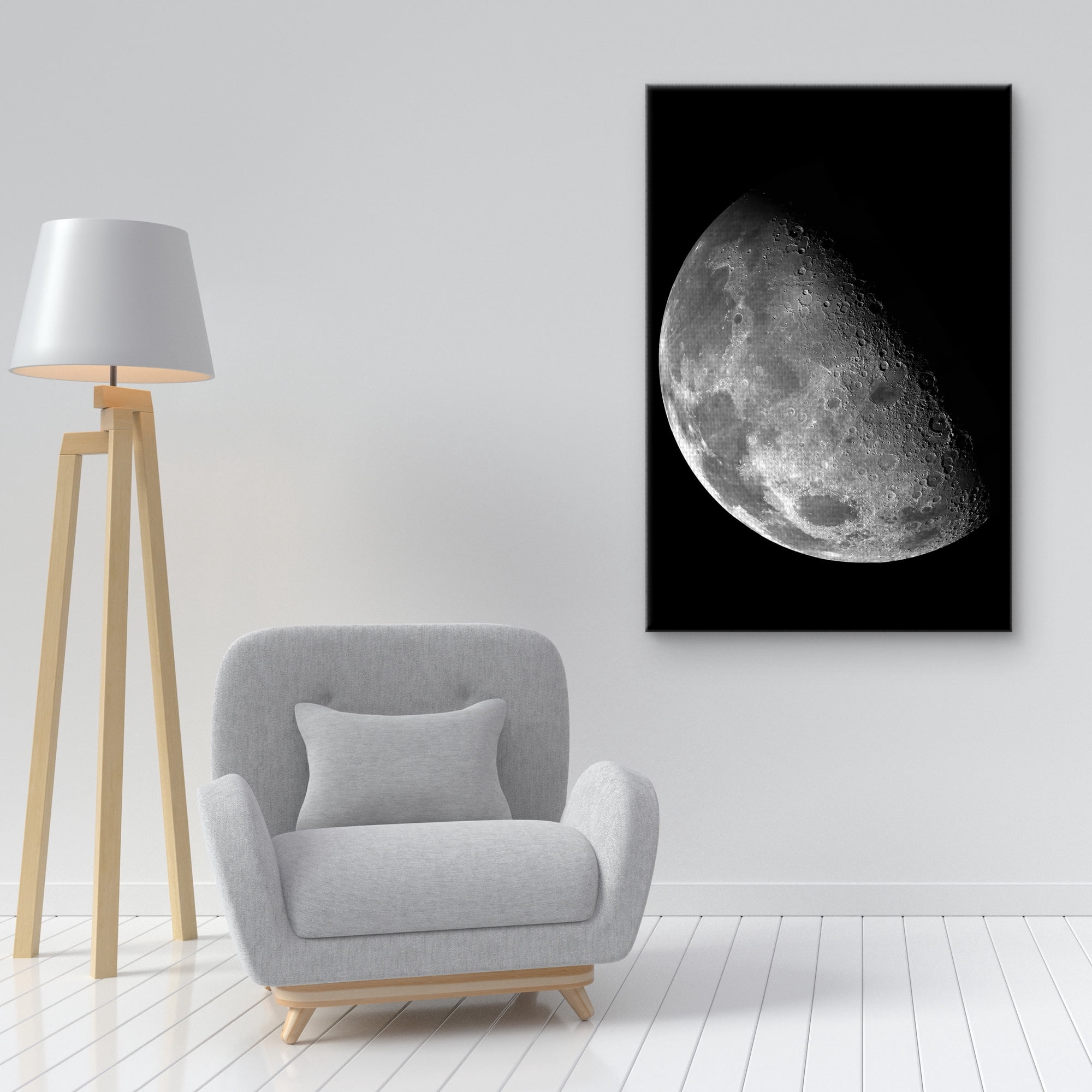 Masterpiece Art Gallery Moon Study By NS Canvas Art Print 24" x 36"