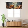 thumbnail image 2 of Forest Deer Curtain Valances Spring Farmhouse Animals Rustic Colorful Flowers Thermal Insulated Room Darkening Curtain for Dinning Room 54 by 18 in, 1 Panel, 2 of 6