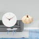 thumbnail image 2 of Reloj De Pared Calabaza Silenciosa Con Cojín Decorativo De Felpa Para Hogar, Cocina, Oficina, Estudio, Dormitorio, Sofá. Arte Colgante De Fácil Lectura., 2 of 8