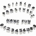 thumbnail image 2 of Stainless Steel Alphanumeric 37-piece Set Cookie Cutter Die English Cookie Fondant Icing Cake Mold Baking Mold, 2 of 2