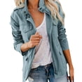 thumbnail image 1 of Chaqueta de invierno para mujer Abrigo utilitario con cremallera Otoño Cargo Outwear con bolsillos, 1 of 2