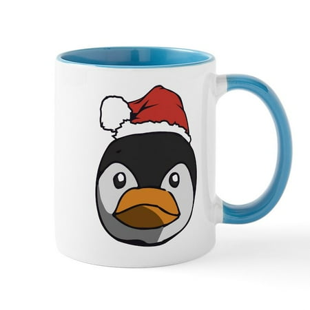 

CafePress - Santa Penguin - 11 oz Ceramic Mug - Novelty Coffee Tea Cup