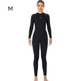 thumbnail image 2 of Tamaño ultrafino manga larga pantalones largos traje de baño de una pieza profesional impermeable espesado para nadar Snorkeling mujer surf / negro m seitruly OD017133-03, 2 of 7