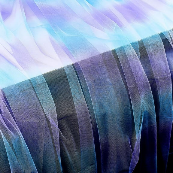1.64-1.75Yard Lilac Tulle Mesh Fabric Rainbow Sewing Craft Tulle Fabric Rolls for Skirt Sewing Crafting Wedding Birthday Derecoration
